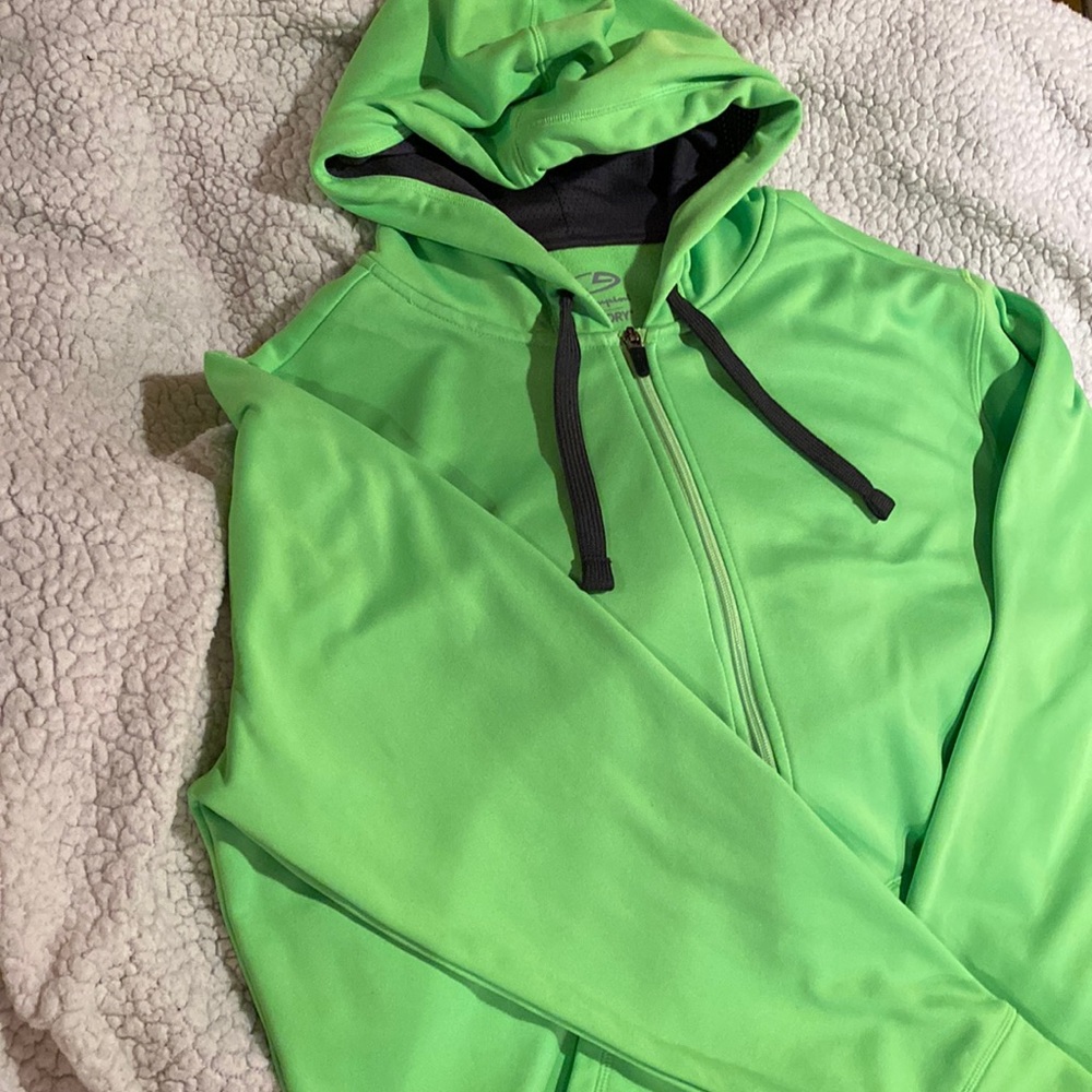 Lime green Large C9 Champion Mens hoodie.